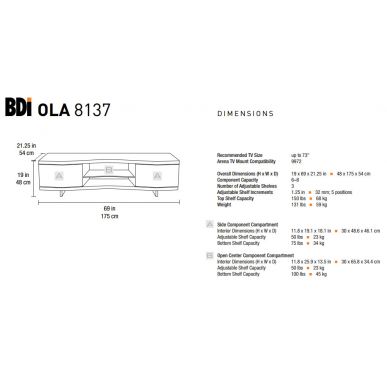 BDI OLA 8137 Chocolate Walnut